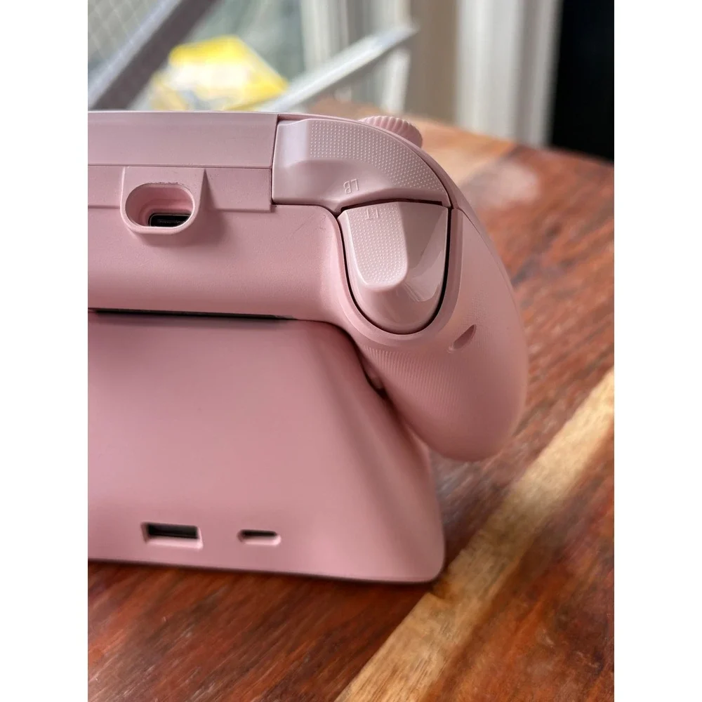 Machenike G5 Pro Wireless Controller for Nintendo Switch PC Pink Charging Dock